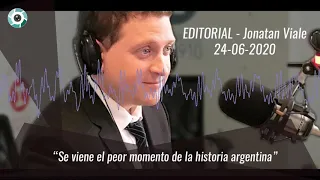 Jonatan Viale: "Se viene el peor momento de la historia argentina"