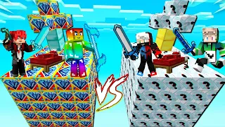 MINI GAME : ICE VS DIAMOND LUCKY BLOCK BEDWARS ** NOOB TÌM RA CÁCH ĐÁNH BẠI ĐỒ SIÊU VIP ??