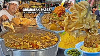 Viral na "CHICHALAK PARES"  sa BINONDO! | "Pares GINABOT" sobrang DAMING KUMAKAIN dito!