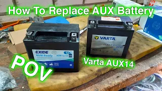 How To Replace The AUX Battery POV #mercedesamg #cls55 #howto W211 W219 S211 C219 SBC Varta Exide
