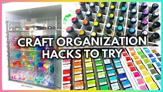 11 BEYOND CLEVER CRAFT ORGANIZATION HACKS YOU'll WANT TO TRY