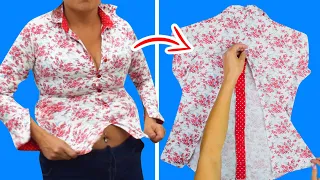 Como fazer sua blusa/jaqueta ficar maior usando tecido extra de jeito simples!