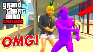 ATTACKING THE ALIENS OF LOS SANTOS! (GREEN GANG VS PURPLE GANG HUGE FIGHT) - GTA 5 Online