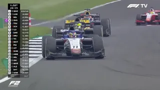 Storming drive - Guanyu Zhou - F2 2020 Silverstone Feature Race