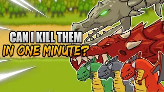 GROW CASTLE: All Dragons Killed in 1 MINUTE? 😱😱