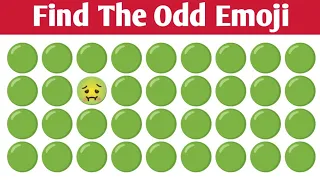 How Good Are Your Eyes | Find Out The Odd Emoji | #emojichallange #5