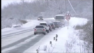 Из-за обильного снегопада в Первоуральске произошло несколько ДТП