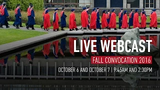 SFU Fall 2016 Convocation: Ceremony C - Live Webcast