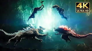 Godzilla & King Kong Vs. Skar King & Shimo 4K Full Fight Scene (2024) Godzilla x Kong Movie