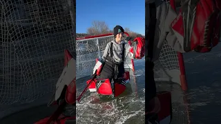 Don’t be a Ding Dong to the ref 😂😂 #goalie #hockey #canadian #bauer #nhl