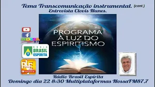 Tema: "Transcomunicação Instrumental (cont.) com o convidado Clóvis Nunes em 22/01/2023. #kardec2013