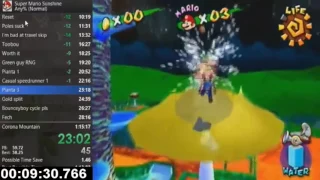 Super Mario Sunshine - Non-stop Any% Speedrun in 34:11 by Nindiddeh