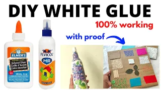 DIY Fevicol| How to Make Homemade White Glue | Strong Craft Glue| DIY Elmer's Glue| Non Toxic glue