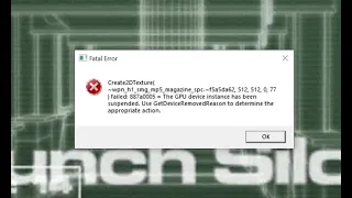 How to fix Create2dTexture Error in Call of Duty