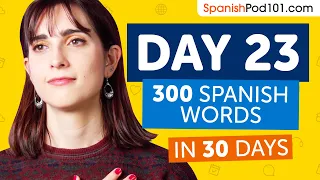 Day 23: 230/300 | Learn 300 Spanish Words in 30 Days Challenge