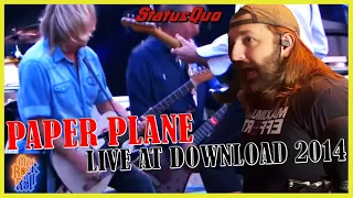 Grade A, Top Choice Rock!! | Status Quo | Paper Plane - Live at Download 2014 | REACTION