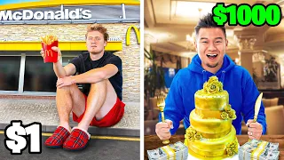 ULTIMATE $10 VS $1000 Challenges In Los Angeles