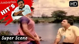 Ravichandran And Ambarish Hotel Comedy | Ramanna Shamanna Kannada Movie | Super Kannada Comedy Scene