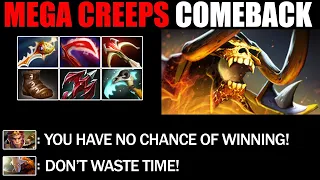 Divine Rapier Clinkz Defend Mega Creeps - Epic Comeback 7.26b Dota 2