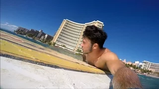 GoPro HERO 4 Surfing Waikiki Beach 2016