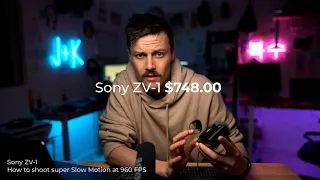 How do you shoot Super slow motion on Sony ZV-1 960 fps