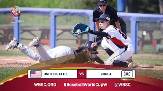 HIGHLIGHTS - USA vs. Korea – WBSC Women's Baseball World Cup