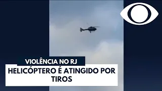 Criminosos dispararam contra helicóptero no Rio