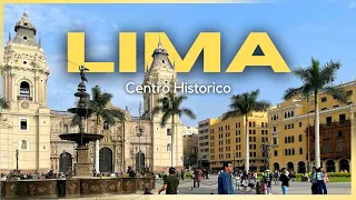 LIMA PERU 🇵🇪 |  Historic Center of LIMA CITY 2024 |  Walking Tour  4K HDR | Lima Downtown