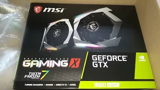 MSI 1660 super unboxing