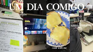 vlog: um dia comigo 🍳 | cook with me, estudos, hábitos diários