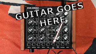 Processing Guitar through this Semi Modular Synth Sounds Amazing!