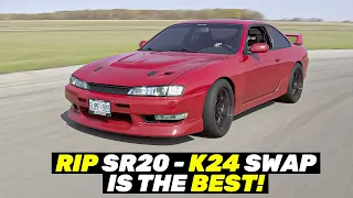 Here's why you should swap a Honda K24 into your Nissan 240SX!