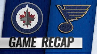 Jets erupt in the 3rd, beat Blues in season opener
