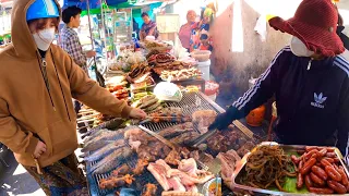 Best Cambodian Street Food - Yummy Khmer Food, Roasted Fish, Pork, Frog, & More in Phnom Penh