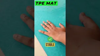 Best YOGA Mat 🧘‍♀️ - PVC vs TPE?  #shorts #yoga #fitness #viral #hindi