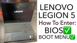 Lenovo Legion 5 15ACH6H - How To Enter Bios (UEFI) & Boot Menu Options | lenovopro | lenovo brand