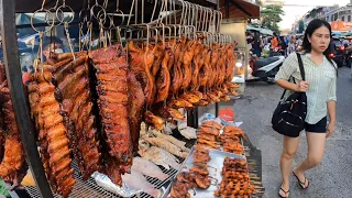 Most Popular Cambodian Street Food, Delicious Roasted Fish, Duck, Frog & More in Phnom Penh