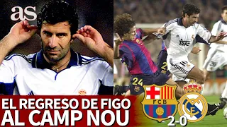 BARCELONA 2- REAL MADRID 0 | El regreso de FIGO al Camp Nou y el marcaje de PUYOL 2000-2001 | AS