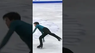 🇫🇷🥇 Magnifique Adam Siao Him Fa, nouveau champion d'Europe de patinage artistique #shorts#iceskating