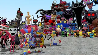 THE AMAZING DIGITAL CIRCUS VS ALL POPPY PLAYTIME CHAPTER 3 1 CHARACTERS In Garry's Mod!