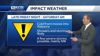 Storms late Friday night