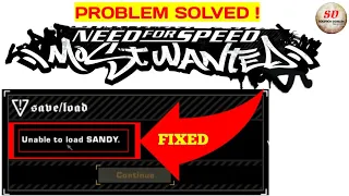 nfs most wanted unable to load profile | nfs profile not loading | nfs game not loading profile