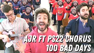Try not to smile. AJR ft PS22 Chorus - "100 Bad Days" | First Time Hearing. #Reaction