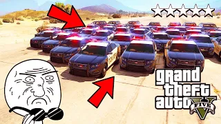 Can You ESCAPE *5 STAR WANTED* In GTA 5 ?!?!?!