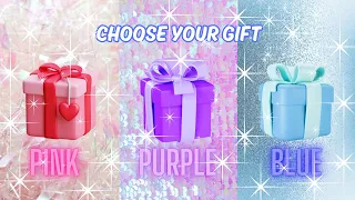 Choose Your Gift🎁3 Gift Box Challenge Pink,Purple&Blue🤩How Lucky Are You?🤔#chooseyourgift #giftbox