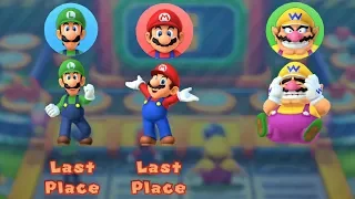 Mario Party 10 - Luigi vs Mario vs Wario - Haunted Trail