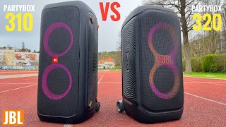 JBL Partybox 310 VS. JBL Partybox Stage 320 SOUND TEST !!! CRAZY PERFORMANCE IN BASS & HIGHS !!!