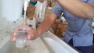 Adding Water to 98% Concentrated Sulphuric Acid