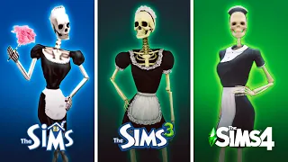 Скелехильда в The Sims / Сравнение 3 частей