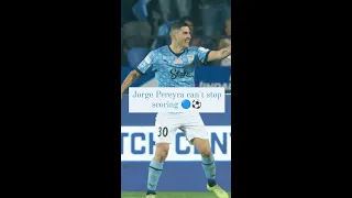 Jorge Pereyra can't stop scoring! ⚽🔵#HeroISL #MumbaiCityFC #shorts